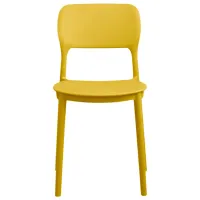 Scaun de bar DecoPrim DODO Polipropilenă/ Yellow Yellow photo 2