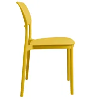 Scaun de bar DecoPrim DODO Polipropilenă/ Yellow Yellow photo 4