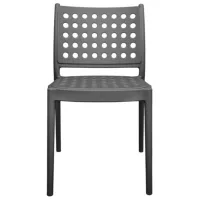 Scaun de bar DecoPrim Eros Polipropilenă/ Gray Gray photo 2