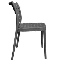 Scaun de bar DecoPrim Eros Polipropilenă/ Gray Gray photo 3