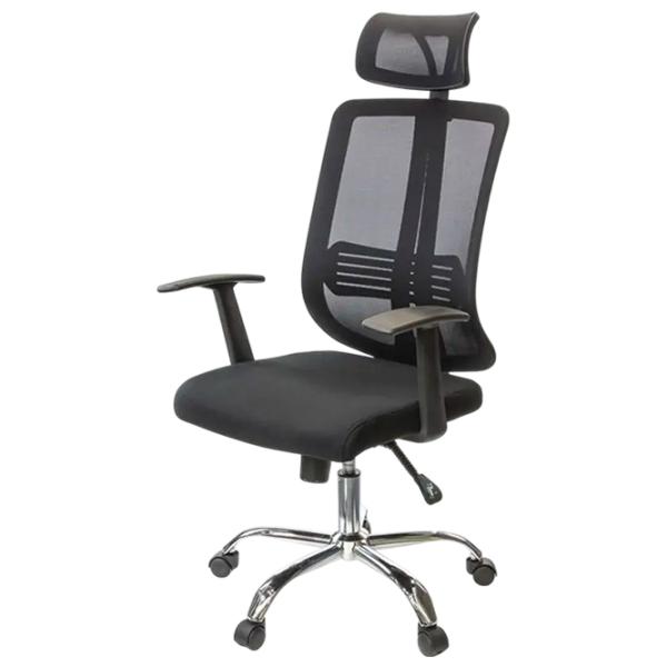 Fotoliu de birou Moderna Stil XY-6125 Plasă/ Black Silver photo 1