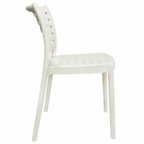 Барный стул DecoPrim Eros  Полипропилен/ Белый White photo 2