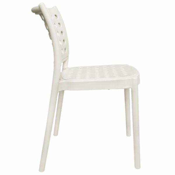 Барный стул DecoPrim Eros  Полипропилен/ Белый White photo 2