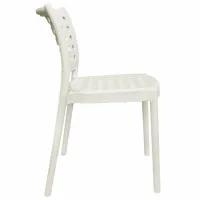 Scaun de bar DecoPrim Eros Polipropilenă/ White White photo 2