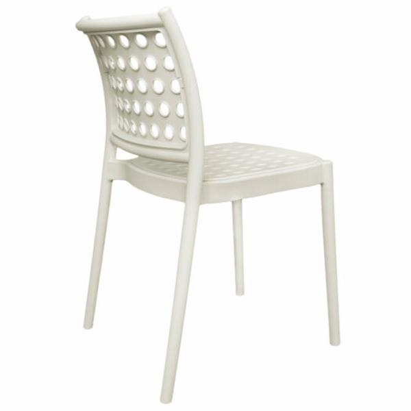 Барный стул DecoPrim Eros  Полипропилен/ Белый White photo 4