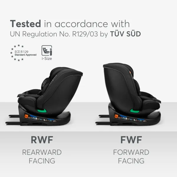 Детское автокресло Kikka Boo i-Round  0 месяцев - 12 лет / 36 кг / Черный photo 5