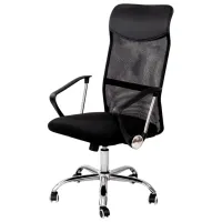 Fotoliu de birou Xenos Praha 2.0 Textil/ Black Silver