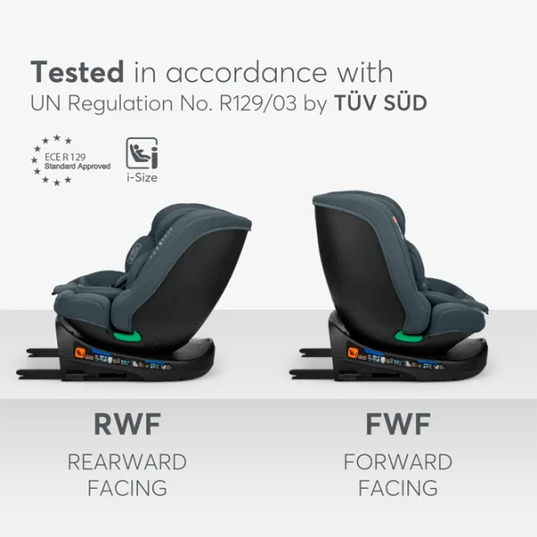 Детское автокресло Kikka Boo i-Round  0 месяцев - 12 лет / 36 кг / Тёмно-серый photo 5