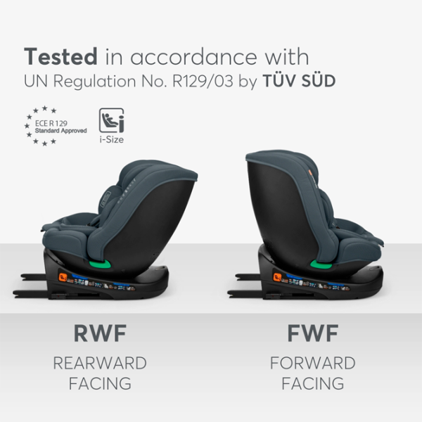 Детское автокресло Kikka Boo i-Round  0 месяцев - 12 лет / 36 кг / Тёмно-серый photo 5