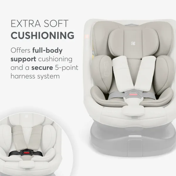 Детское автокресло Kikka Boo i-Round  0 месяцев - 12 лет / 36 кг / Светло Серый photo 8