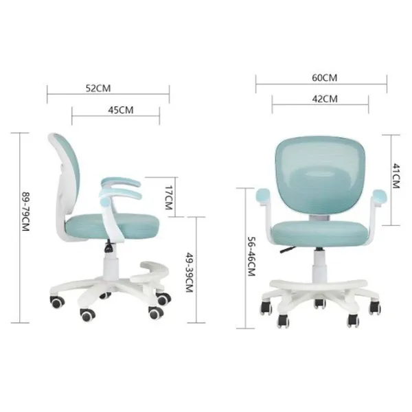 Офисное кресло Xenos Olaf Сетка/ Синий White photo 5