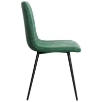 Scaun de bucătărie DecoPrim Stav Stofă/ Green Black photo 2