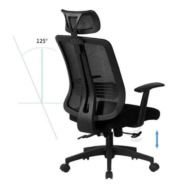 Fotoliu de birou Xenos Madrid 2.0 Plasă/ Black  photo 4