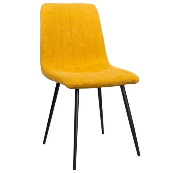 Кухонный стул DecoPrim Stav Ткань/ Желтый Черный photo 1