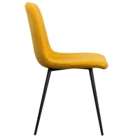 Scaun de bucătărie DecoPrim Stav Stofă/ Yellow Black photo 2
