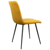 Scaun de bucătărie DecoPrim Stav Stofă/ Yellow Black photo 4