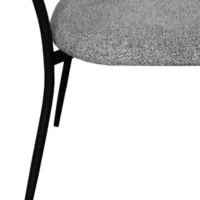 Scaun de bucătărie DecoPrim Angus Stofă/ Dark Gray Black photo 4