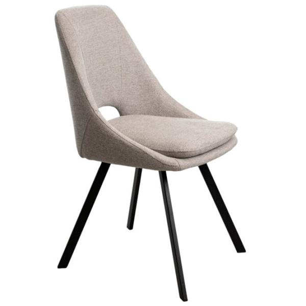 Кухонный стул DecoPrim Isla Ткань/ Бежевый Черный photo 1