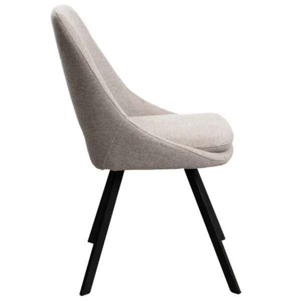 Кухонный стул DecoPrim Isla Ткань/ Бежевый Черный photo 2