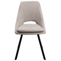 Scaun de bucătărie DecoPrim Isla Stofă/ Beige Black photo 3