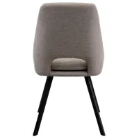 Scaun de bucătărie DecoPrim Isla Stofă/ Beige Black photo 5