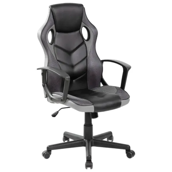 Fotoliu de birou Magnus CH TORO 9502M ECO Piele/ Black Gray  photo 1