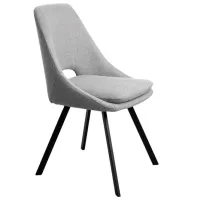 Scaun de bucătărie DecoPrim Isla Stofă/ Gray Black