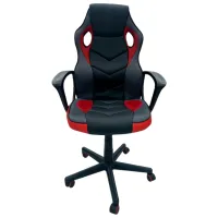 Офисное кресло Magnus CH TORO 9502M ЭКО Кожа/ Чёрный Красный photo 3