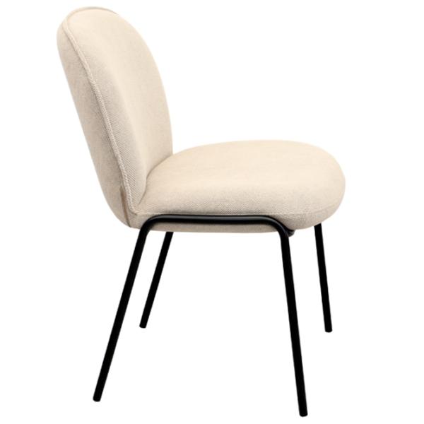 Кухонный стул DecoPrim Nanco Ткань/ Бежевый Черный photo 2 Кухонный стул DecoPrim Nanco Ткань/ Бежевый Черный photo 2