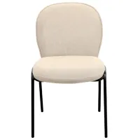 Scaun de bucătărie DecoPrim Nanco Stofă/ Beige Black photo 3