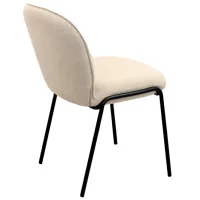 Scaun de bucătărie DecoPrim Nanco Stofă/ Beige Black photo 4