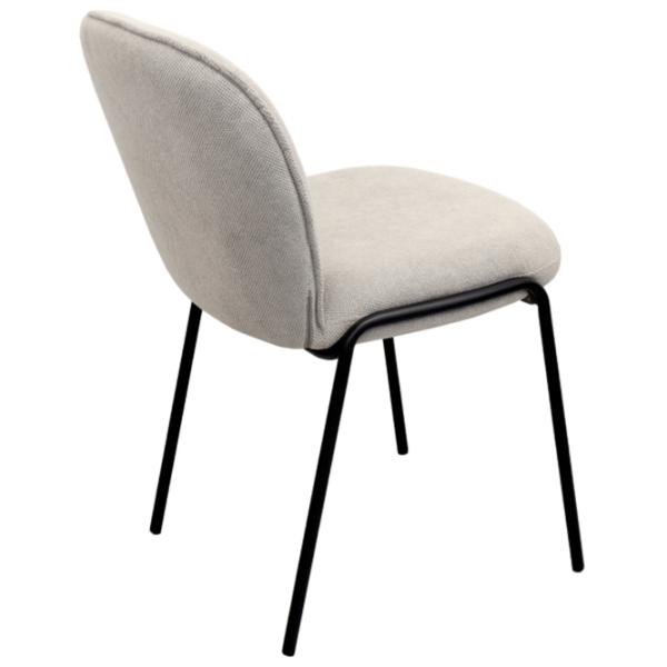 Кухонный стул DecoPrim Nanco Ткань/ Серый Черный photo 4 Кухонный стул DecoPrim Nanco Ткань/ Серый Черный photo 4