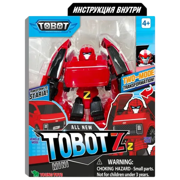 Фигурка Young Toys All New Tobot Z Mini 4+ / Красный photo 6
