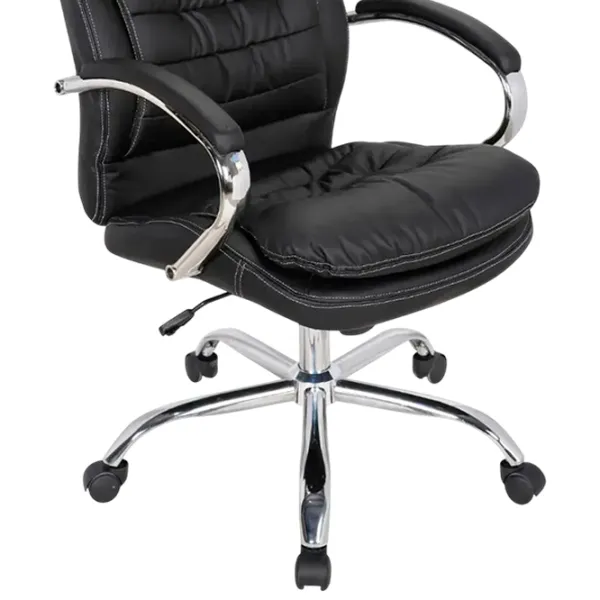 Fotoliu de birou Magnus CH MASTER XY-7004H-1 ECO Piele/ Black Silver photo 4