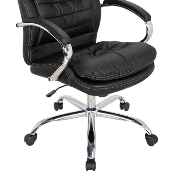 Fotoliu de birou Magnus CH MASTER XY-7004H-1 ECO Piele/ Black Silver photo 4