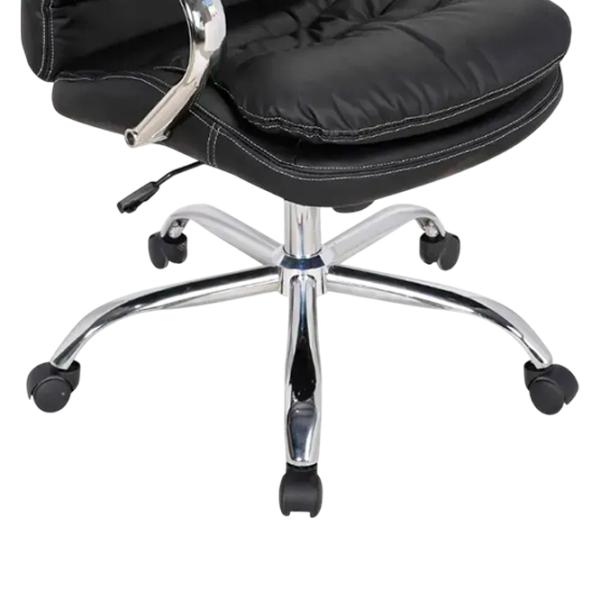 Fotoliu de birou Magnus CH MASTER XY-7004H-1 ECO Piele/ Black Silver photo 5
