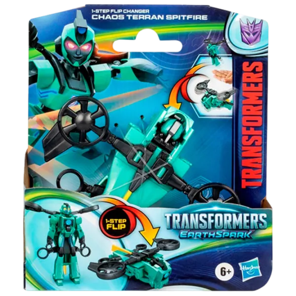 Figurină Transformers Earth Spark Chaos Terran Spitfire 4+ / Green photo 2