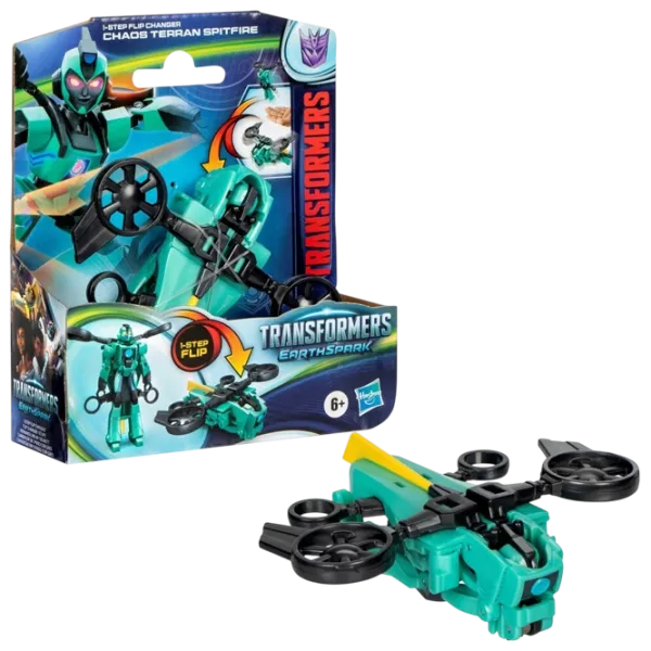Figurină Transformers Earth Spark Chaos Terran Spitfire 4+ / Green photo 3