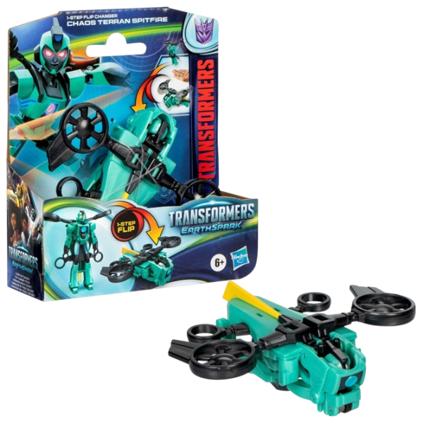 Figurină Transformers Earth Spark Chaos Terran Spitfire 4+ / Green photo 3