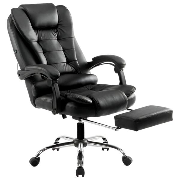 Fotoliu de birou Techno MS SL 11 ECO Piele/ Black Silver photo 1