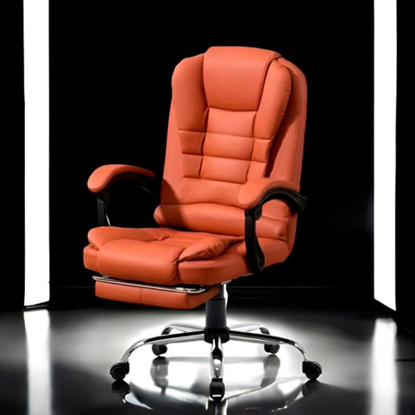 Офисное кресло Techno MS SL 11 ЭКО Кожа/ Коричневый Серебристый photo 5