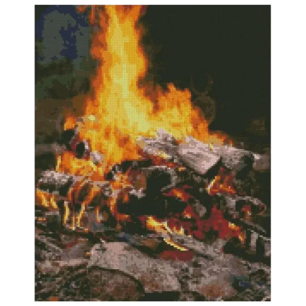 Картина по номерам Strateg Полум'я FA0023  50 x 40 см / Вертикальная photo 1