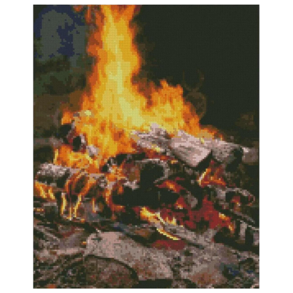 Картина по номерам Strateg Полум'я FA0023  50 x 40 см / Вертикальная photo 1