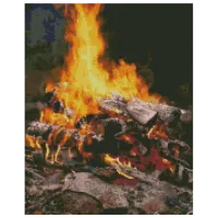 Картина по номерам Strateg Полум'я FA0023  50 x 40 см / Вертикальная