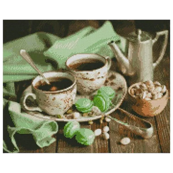 Картина по номерам Strateg Завтрак с макарунами FA12225 50 x 40 см / Горизонтальная photo 1