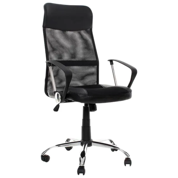 Fotoliu de birou Techno MS C16 Plasă/ Black Silver photo 1