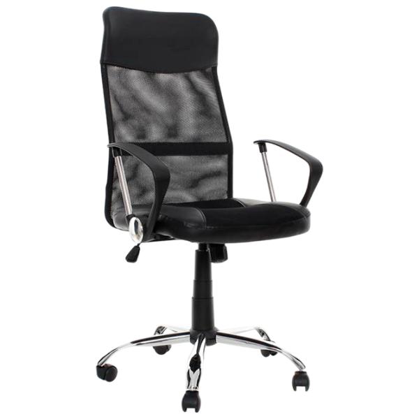 Fotoliu de birou Techno MS C16 Plasă/ Black Silver photo 1