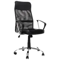 Fotoliu de birou Techno MS C16 Plasă/ Black Silver