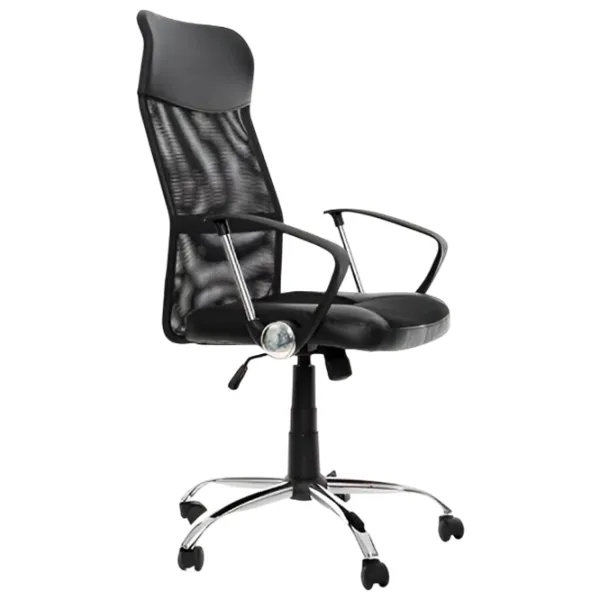 Fotoliu de birou Techno MS C16 Plasă/ Black Silver photo 2