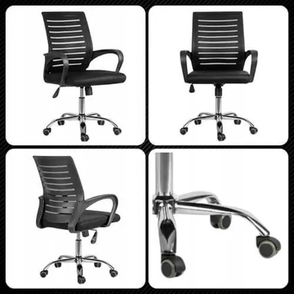 Fotoliu de birou Ekspand SL 12 Plasă/ Black Silver photo 2